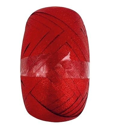 Stuha dárková s červeným glitrem 0,5 cm x 30 m