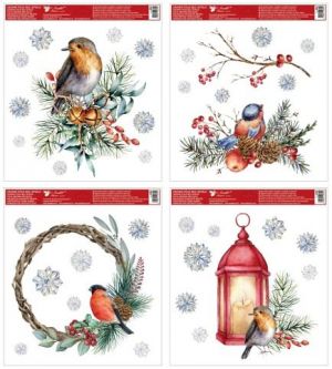 Okenní fólie Ptáci 30 x 33,5 cm