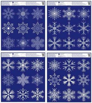 Okenní fólie Vločky 30 x 33,5 cm