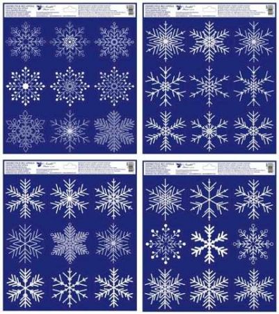 Okenní fólie Vločky 30 x 33,5 cm