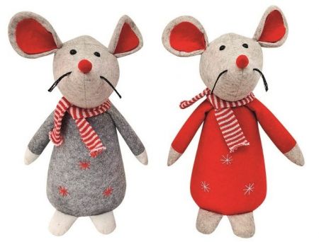 Myšák z filcu na postavení 46 cm