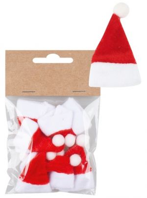 Dekorační čepice o 3 x 6 cm, 8 ks v sáčku