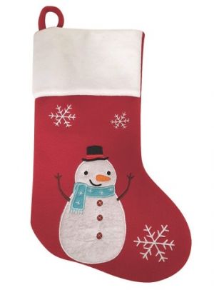 Mikulášská dekorační punčocha 25 x 40 x 2 cm + poutko