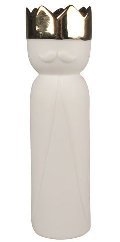 Svícen porcelánový z kolekce Tří králů 5,5 x 21 x 5,5 cm