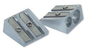 Ořezávátko kovové 8 + 11 mm – pro tužky a pastelky