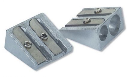 Ořezávátko kovové 8 + 11 mm – pro tužky a pastelky