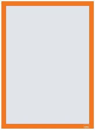 Rám na plakáty, oranžová, A3, nástěnný, plastový rám, 2 ks/balení, NOBO 1915698