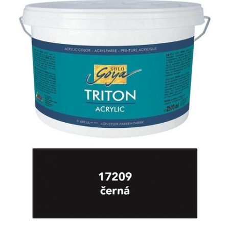 Akrylová barva &quot;TRITON SOLO GOYA&quot;, černá, 2500 ml, KREUL