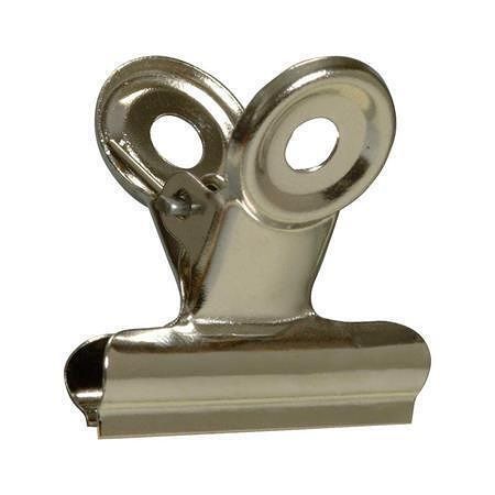 Klip na dokumenty, stříbrná, 38 mm, kov, 6 ks/balení, HGA0128