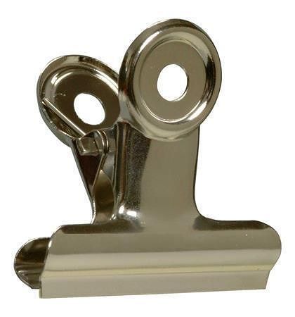 Klip na dokumenty, stříbrná, 50 mm, kov, 6 ks/balení, HGA0127