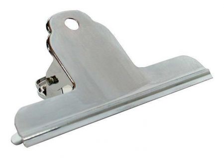 Klip na dokumenty, stříbrná, 100 mm, kov, 3 ks/balení, HGA1143