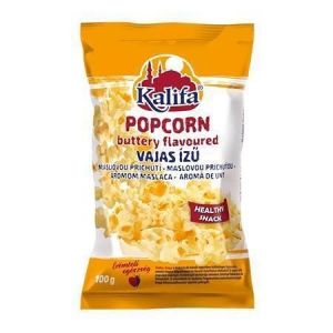 Popcorn, máslový, 100 g, KALIFA 5997956700885