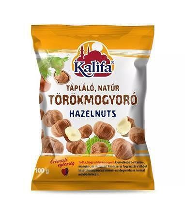 Lískové oříšky, natural, 100 g, KALIFA 5997956700281