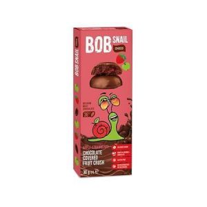 Ovocná pochoutka, jablko-jahoda v mléčné čokoládě, 30 g, BOB SNAIL BS-4132