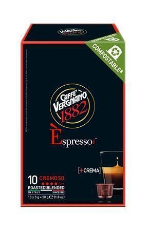 Kávové kapsle "Espresso Cremoso", kompatibilní s Nespresso, 10 ks, CAFFÉ VERGNANO 2295402