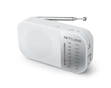 Přenosné rádio "M-025RW", bílá, MUSE M-025 RW