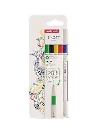 Fineliner &quot;Emott Vivid&quot;, 5 různých barev, 0,4 mm, UNI 302422267