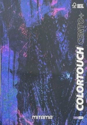 Sešit "Color Touch", A4+, linkovaný s okraji, 52+2 listů, černá-fialová, MITAMA 62176-9015