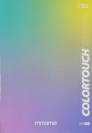 Sešit &quot;Color Touch&quot;, A4+, linkovaný s okraji, 52+2 listů, fialová-zelená, MITAMA 62176-901