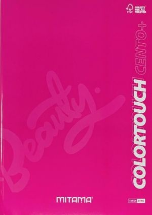 Sešit &quot;Color Touch&quot;, A4+, linkovaný s okraji, 52+2 listů, růžová, MITAMA 62176-90146
