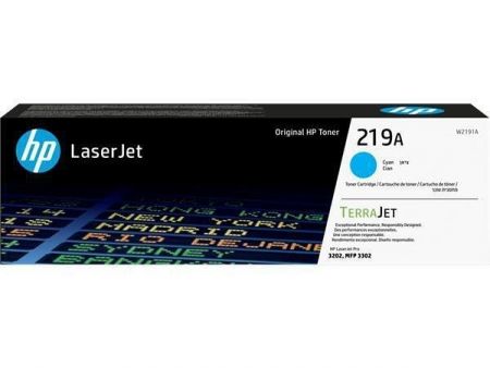 W2191A Toner HP 219A, pro tiskárnu LaserJet Pro 3202, azurová, 1200 stran, HP