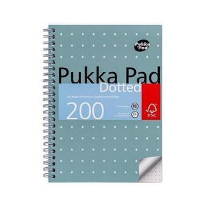 Spirálový sešit "Metallic Jotta", A5, tečkovaný, 100 listů, PUKKA PAD JM021DOT