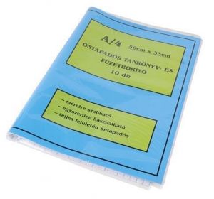 Samolepicí obal na sešity a knihy, transparentní, 50 x 33 cm, 10 ks