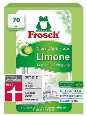 Tablety do myčky, limetka, 70 ks, FROSCH FR-5869-6