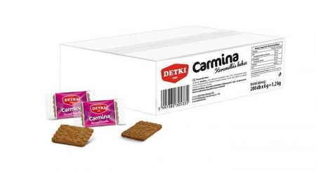 Sušenky "Carmina", karamelové, 1,2 kg, 200 ks/balení, Detki 40061