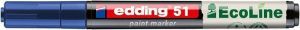 Lakový popisovač "51 EcoLine", modrá, 1-2 mm, EDDING 4-51-003