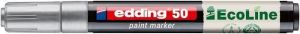 Lakový popisovač &quot;50 EcoLine&quot;, stříbrná, 2-3 mm, EDDING 4-50-054