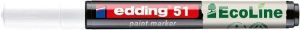 Lakový popisovač "51 EcoLine", bílá, 1-2 mm, EDDING 4-51-049