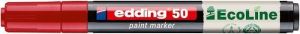 Lakový popisovač "50 EcoLine", červená, 2-3 mm, EDDING 4-50-002