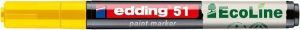 Lakový popisovač "51 EcoLine", žlutá, 1-2 mm, EDDING 4-51-005