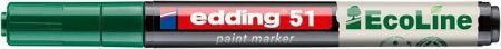 Lakový popisovač &quot;51 EcoLine&quot;, zelená, 1-2 mm, EDDING 4-51-004