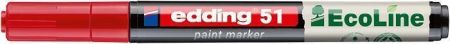 Lakový popisovač "51 EcoLine", červená, 1-2 mm, EDDING 4-51-002