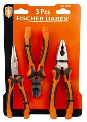 Kleště, 3 různé typy, sada, FISCHER DAREX 0199121