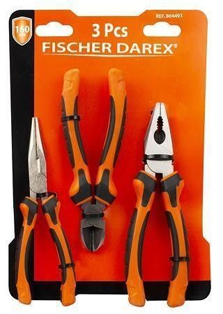 Kleště, 3 různé typy, sada, FISCHER DAREX 0199121