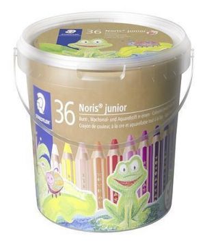 Barevné pastelky "Noris Junior", 36 pastelek, 3v1, STAEDTLER 140 C36