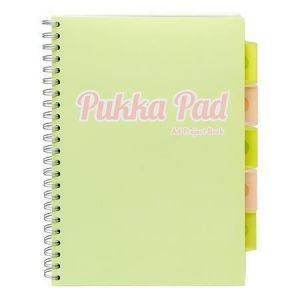 Spirálový sešit "Pastel project book", mix, A4, linkovaný, 100 listů, PUKKA PAD 2012-PST