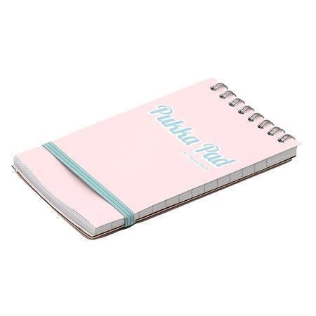 Spirálový blok &quot;Pastel&quot;, mix, A7, linkovaný, 50 listů, PUKKA PAD 2017-PST