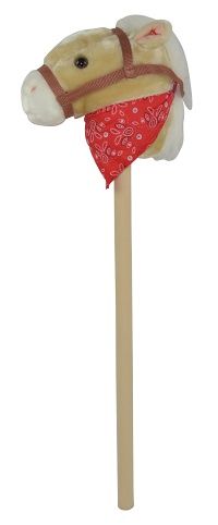 Hobby kůň 80cm béžový, se zvukem koně