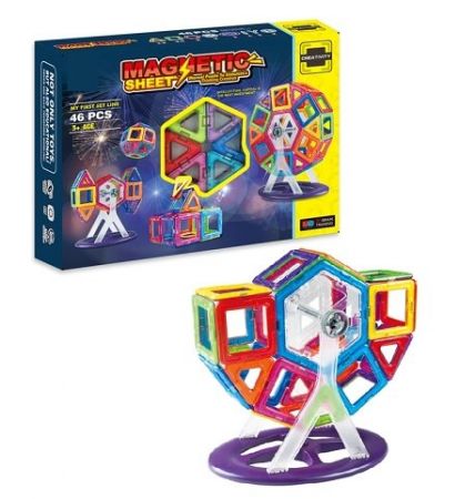 Magnetická stavebnice 46 ks