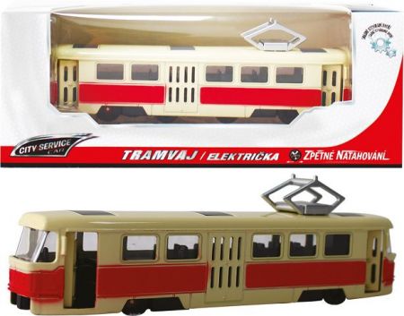 Kovová TRAMVAJ 1:90 červená