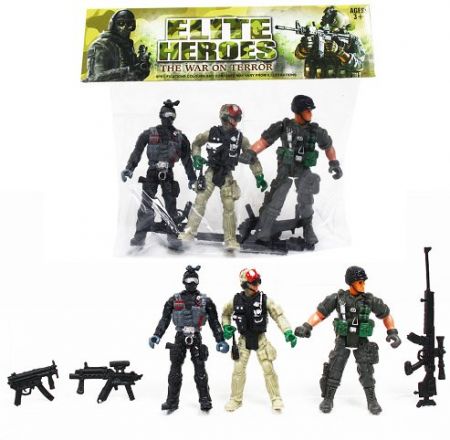 Akční figurky vojáků 3 ks serie 5