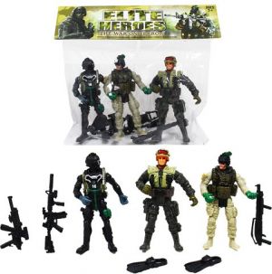 Akční figurky vojáků 3 ks serie 1