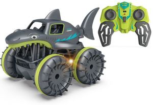 R/C 1:18 Obojživelné auto Žralok - zelený