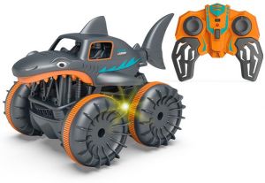 R/C 1:18 Obojživelné auto Žralok - oranžový