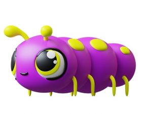 JIGGLY BUGS Housenka fialová