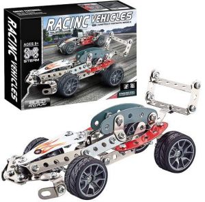 Kovová stavebnice 146 ks - Závodní auto